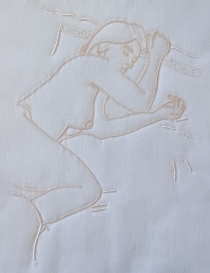 Schlafend weiss