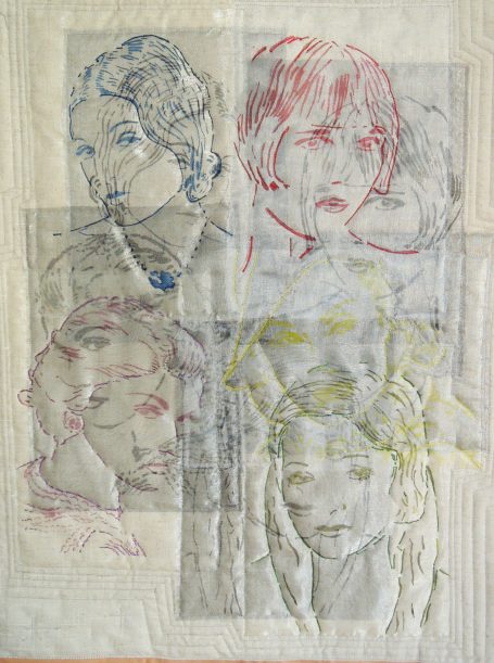 Collage von Transparentdrucken